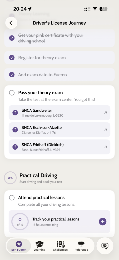 Fueren App Screenshot